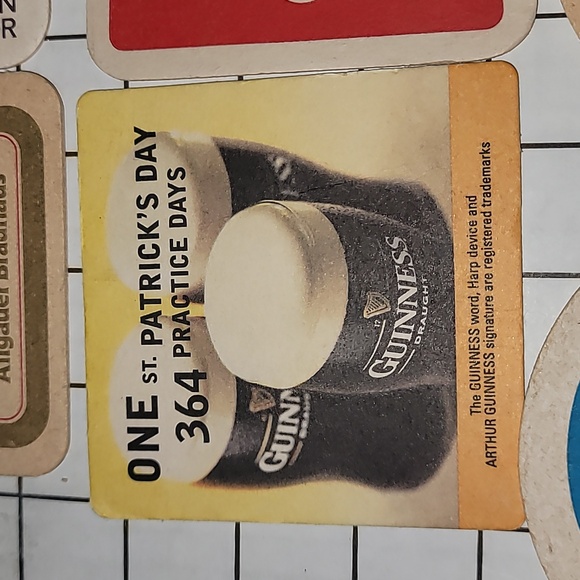 Vintage Beer Bier Coasters from Germany 1990s Set‎ of 12+1 duplicate - Picture 6 of 13